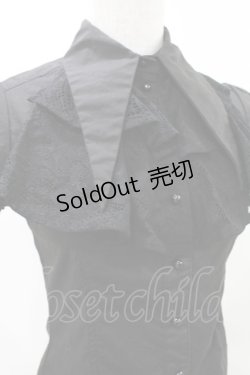 画像3: KILL STAR / レースパフブラウス XS 黒 H-25-04-13-025-SL-BL-KB-ZH