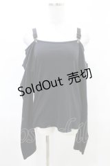 STIGMATA / オフショルカットソー S 黒 H-25-04-13-026-GO-TO-KB-ZH