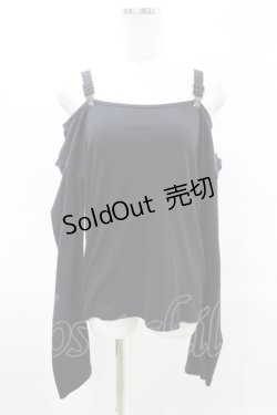 画像1: STIGMATA / オフショルカットソー S 黒 H-25-04-13-026-GO-TO-KB-ZH