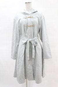 axes femme / ビット付きフードコーディガン Free サックス H-25-04-14-046-AX-TO-NS-ZH