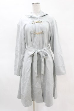 画像1: axes femme / ビット付きフードコーディガン Free サックス H-25-04-14-046-AX-TO-NS-ZH