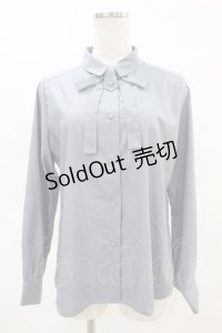 Fi.n.t / 細リボンタイ付きシャツ Free BLUE H-25-04-14-049-CA-BL-NS-ZH