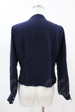 画像2: an another angelus / フロントプリーツリボンタイブラウス Free NAVY H-25-04-14-052-CA-BL-NS-ZH