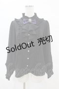 Amavel / Vintage Doll フリルブラウス Free ブラック/パープル H-25-04-14-056-CA-BL-NS-ZH