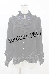 Amavel / Vintage Doll フリルブラウス Free ブラック/パープル H-25-04-14-056-CA-BL-NS-ZH