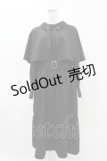 axes femme / ケープ付インバネス風コート M ブラック H-25-04-14-064-AX-CO-NS-ZH