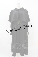 axes femme / ケープ付インバネス風コート M ブラック H-25-04-14-064-AX-CO-NS-ZH