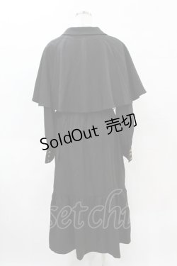 画像2: axes femme / ケープ付インバネス風コート M ブラック H-25-04-14-064-AX-CO-NS-ZH