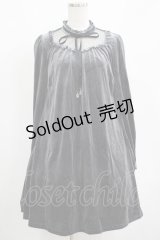 Amavel / ドットチュール切替ベロアワンピース Free グレー H-25-04-14-1028-CA-OP-NS-ZH