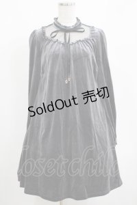 Amavel / ドットチュール切替ベロアワンピース Free グレー H-25-04-14-1028-CA-OP-NS-ZH