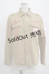 PINK HOUSE / ワッペンジャケット M ベージュ H-25-04-14-1034-LO-JA-NS-ZH