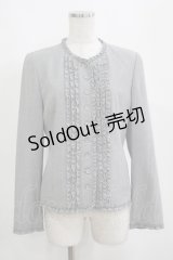 INGEBORG / フリルジャケット S グレー H-25-04-14-1035-LO-JA-NS-ZH