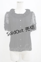 Milky Way（海外ロリータブランド） / シフォンブラウス M ブラック H-25-04-14-1045-GO-BL-NS-ZH