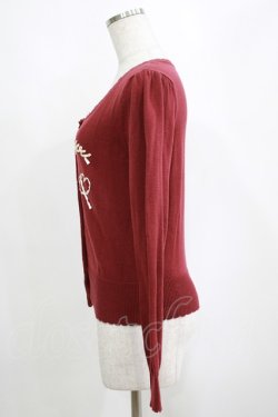 画像2: Fi.n.t / リボン刺繍カーディガン Free ボルドー H-25-04-14-1048-CA-TO-NS-ZH
