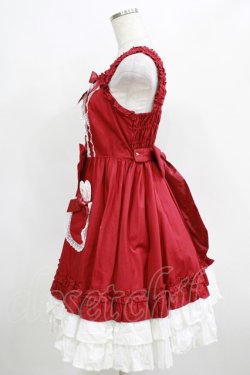 画像2: Angelic Pretty / Lovely BunnyジャンパースカートSET Free ワイン H-25-04-14-1001-AP-OP-NS-ZH