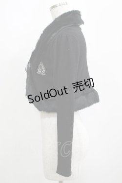 画像2: ALICE and the PIRATES / ファー衿付きボレロ Free ブラック H-25-04-14-1058-PA-TO-NS-ZH