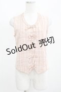 WONDERFUL WORLD / リボンノースリーブブラウス Free ベージュ H-25-04-14-1065-LO-BL-NS-ZH