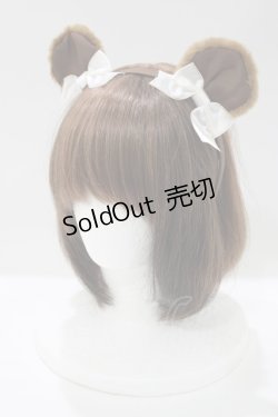 画像1: Angelic Pretty / Pretty Bearカチューシャ  ブラウン H-25-04-14-1078-AP-AC-NS-ZH