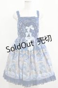 Angelic Pretty / Rose Museum SpecialジャンパースカートSET Free ブルー H-25-04-14-1008-AP-OP-NS-ZH