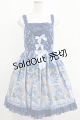 Angelic Pretty / Rose Museum SpecialジャンパースカートSET Free ブルー H-25-04-14-1008-AP-OP-NS-ZH