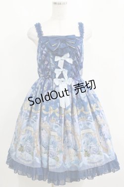 画像1: Angelic Pretty / Rose Museum SpecialジャンパースカートSET Free ブルー H-25-04-14-1008-AP-OP-NS-ZH