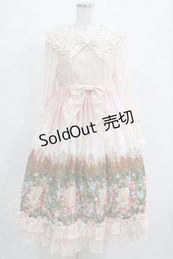 画像1: BABY,THE STARS SHINE BRIGHT / 月夜の森の AURORA Soiree柄ワンピース Free ピンク H-25-04-14-1009-BA-OP-NS-ZH