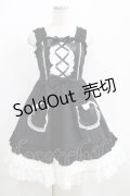 Angelic Pretty / Lovely BunnyジャンパースカートSET Free ブラック H-25-04-14-1002-AP-OP-NS-ZH