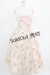 PINK HOUSE / エプロンジャンパースカート Free ピンク H-25-04-14-1019-LO-OP-NS-ZH
