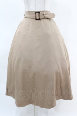 画像1: an another angelus / ベルト付きバックラッフルフレアースカート Free BEIGE H-25-04-14-017-CA-SK-NS-ZH