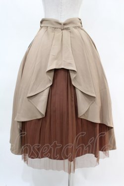 画像2: an another angelus / ベルト付きバックラッフルフレアースカート Free BEIGE H-25-04-14-017-CA-SK-NS-ZH