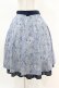画像1: axes femme POETIQUE / プリュムプリントベルト付スカート M ブルーグレー H-25-04-14-018-AX-SK-NS-ZH (1)