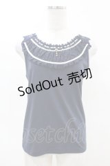 axes femme / マリンチャームレースタンク M ネイビー H-25-04-14-026-AX-TO-NS-ZH