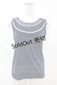 axes femme / マリンチャームレースタンク M ネイビー H-25-04-14-026-AX-TO-NS-ZH