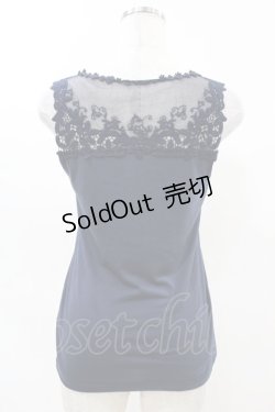 画像2: axes femme / マリンチャームレースタンク M ネイビー H-25-04-14-026-AX-TO-NS-ZH