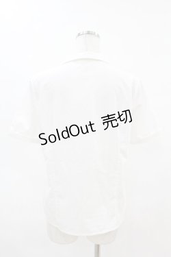 画像2: an another angelus / ピン付きスモールカラーシャツ Free OFF WHITE H-25-04-14-028-CA-BL-NS-ZH