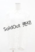 axes femme POETIQUE / レースラッフルブラウス M オフ H-25-04-14-030-AX-BL-NS-ZH