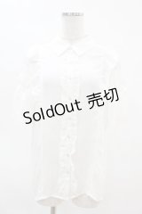 axes femme POETIQUE / レースラッフルブラウス M オフ H-25-04-14-030-AX-BL-NS-ZH