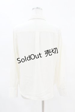 画像2: an another angelus / ベロアタイ付きピンタックシャツ Free OFF×BK H-25-04-14-033-CA-BL-NS-ZH