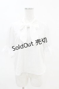 Amavel / リボンタイ付きレーストップス Free オフ H-25-04-14-035-CA-TO-NS-ZH