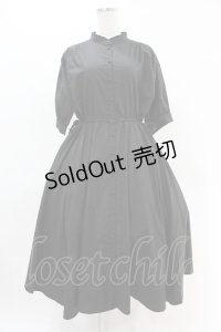 F i.n.t / ランダムヘムドロストシャツワンピース Free BLACK H-25-04-14-003-CA-OP-NS-ZH