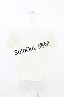 画像2: an another angelus / チェックスカーフ付きカットトップス Free IVORY H-25-04-14-042-CA-TO-NS-ZH