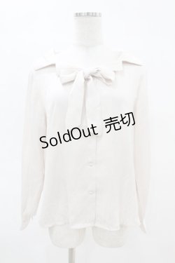 画像1: an another angelus / オフショル開衿ボウタイブラウス Free IVORY H-25-04-14-043-CA-BL-NS-ZH