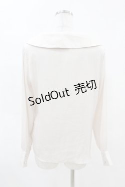 画像2: an another angelus / オフショル開衿ボウタイブラウス Free IVORY H-25-04-14-043-CA-BL-NS-ZH