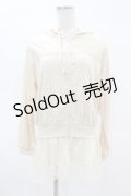 axes femme / 天竺パーカー M アイボリー H-25-04-14-044-AX-TO-NS-ZH