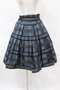 Jane Marple Dans Le Salon / ジャガードボーダースカート M ブルー H-25-04-15-032-JM-SK-KB-ZT224