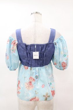 画像2: MILK / ジュエルShellトップス  アクアシェル×ブルーデニム H-25-04-15-039-ML-TO-KB-ZH