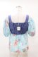 画像2: MILK / ジュエルShellトップス  アクアシェル×ブルーデニム H-25-04-15-039-ML-TO-KB-ZH (2)