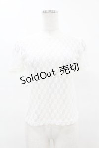 MILK / ルージュアンダートップス  白 H-25-04-15-043-ML-TO-KB-ZH