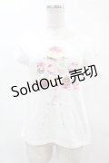 MILK / カップケーキカットソー  白 H-25-04-15-044-ML-TO-KB-ZH