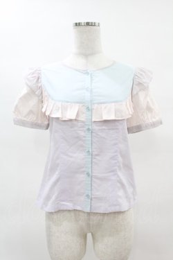 画像1: MILK / ラビットパフブラウス  MIXカラー H-25-04-15-045-ML-BL-KB-ZH